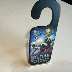 Groot And Rocket Double Sided 3D Door Hanger Home Decoration Kids Room Decor